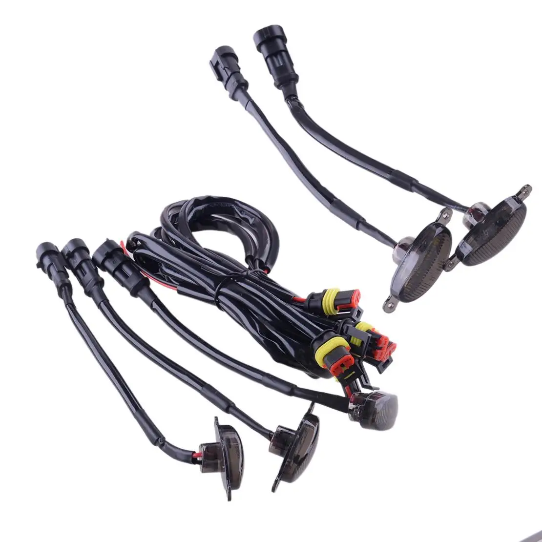 

5 шт. автомобильный светодиодный передний бампер, решетка DRL, дневные ходовые огни 0,6 А, подходит для Dodge Durango 2008-2016 2017 2018 2019 2020 2021 12 В