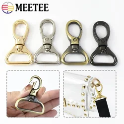 4/10/20Pcs Meetee Metal Hook Buckles 15-32mm Swivel Lobster Clasp for Bag Strap Handbag Keychain Trigger Snap Clip DIY Accessory