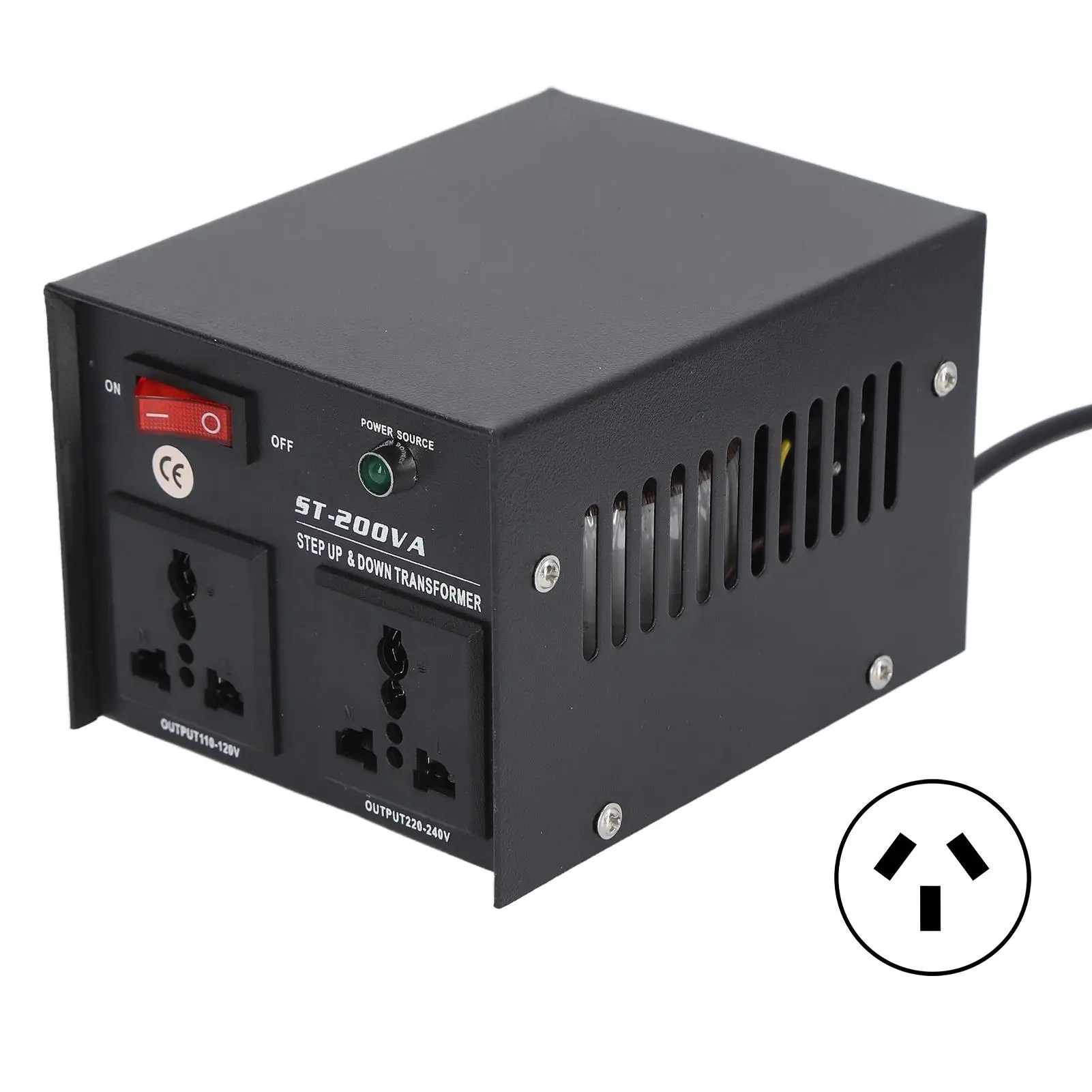 

200W Step Up Transformer Voltage Converter 110V 120V to 220V 240V