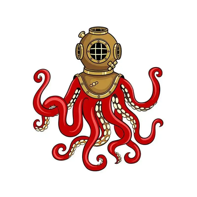 13cm para mergulho mergulhador capacete graffiti personalidade decalques criativos carro vintage à prova de riscos adesivo decoração