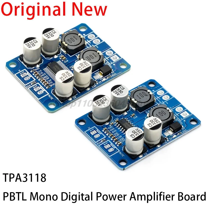 TPA3118 PBTL mono digital amplifier board 10W 30W 60W 12V 24V POWER AMP