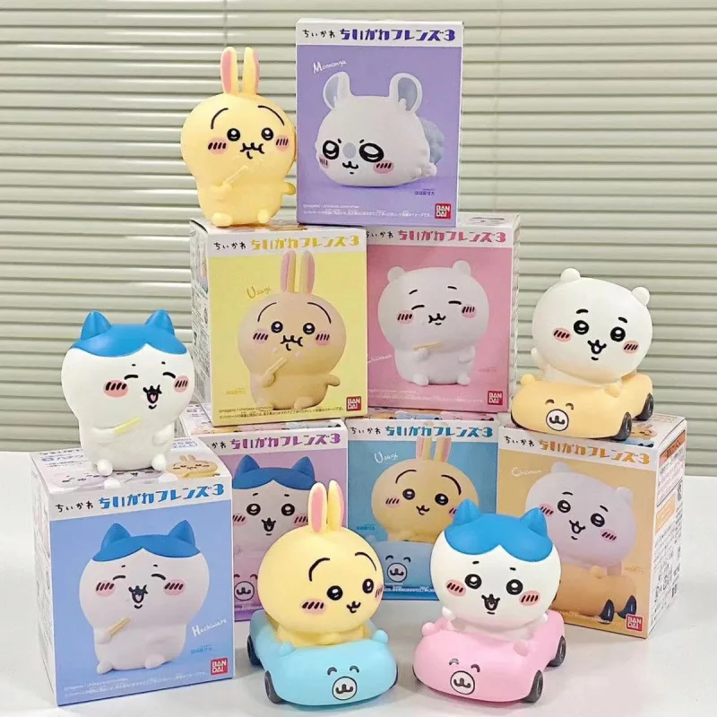 

2025 Hot Chiikawa Cartoon Self-Deprecating Bear Usagi Car Series Blind Box Furniture Ornaments Gift Toys