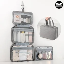 Large Capacity Travel Toiletries Bag with Hanging Hook Waterproof Bathroom Cosmetic Storage Bag Makeup Organizer Washbag