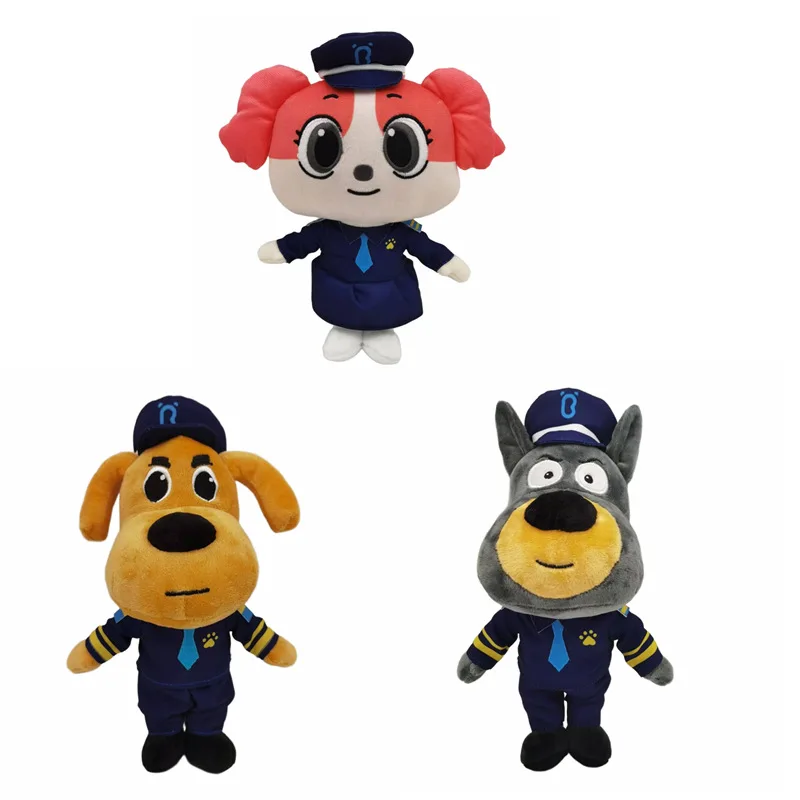 

3Styles Sheriff Labrador Dog Plush Toy Security Sergeant Labrador Wolf Dog Cartoon Doll Boy Girls Soft Stuffed Toy Children Gift