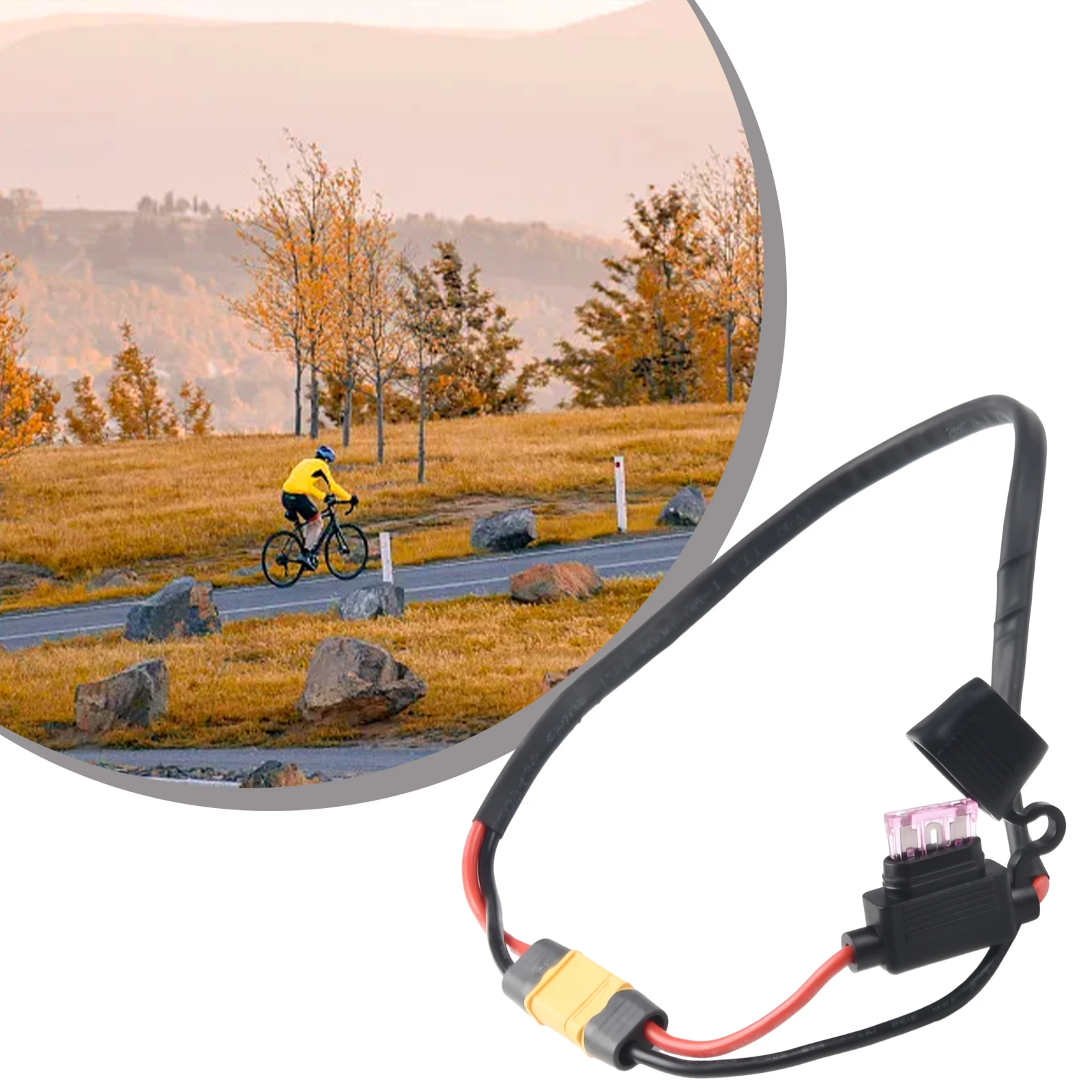 

Соединительный провод аккумулятора Ebike 14AWG для разъемов XT60 Надежный силиконовый материал с высокой термостойкостью и предохранителем