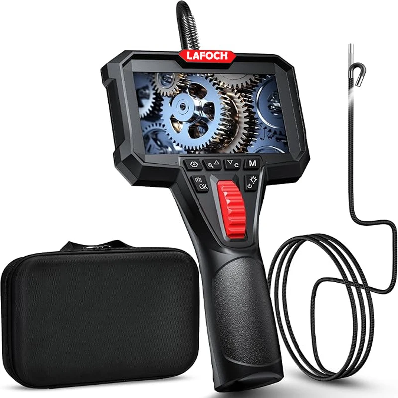 

Endoscope Camera 4.3 Inch IPS 1080P Endoscope with photo,video, 6.2 mm Endoscope Camera with Scroll Wheel