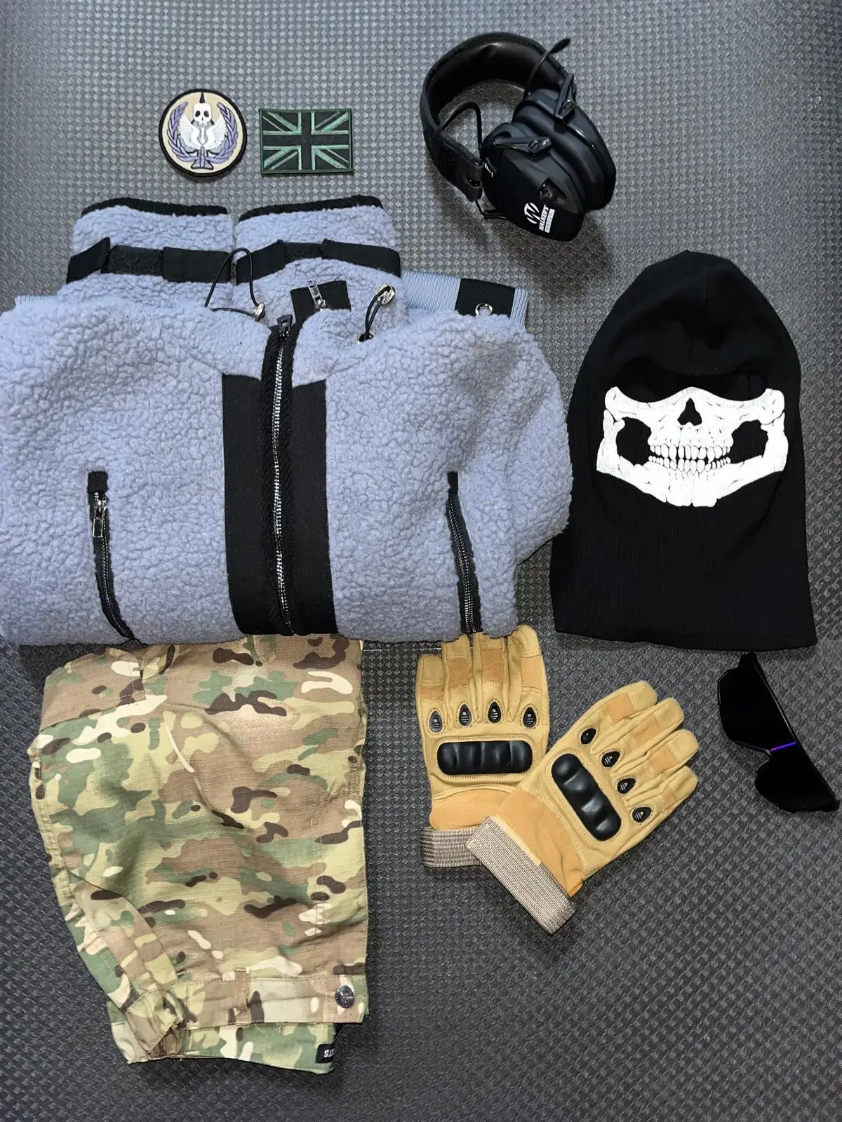 Set táctico camuflaje ghost – Chaqueta pasamontañas pantalón airsoft - imagen 3