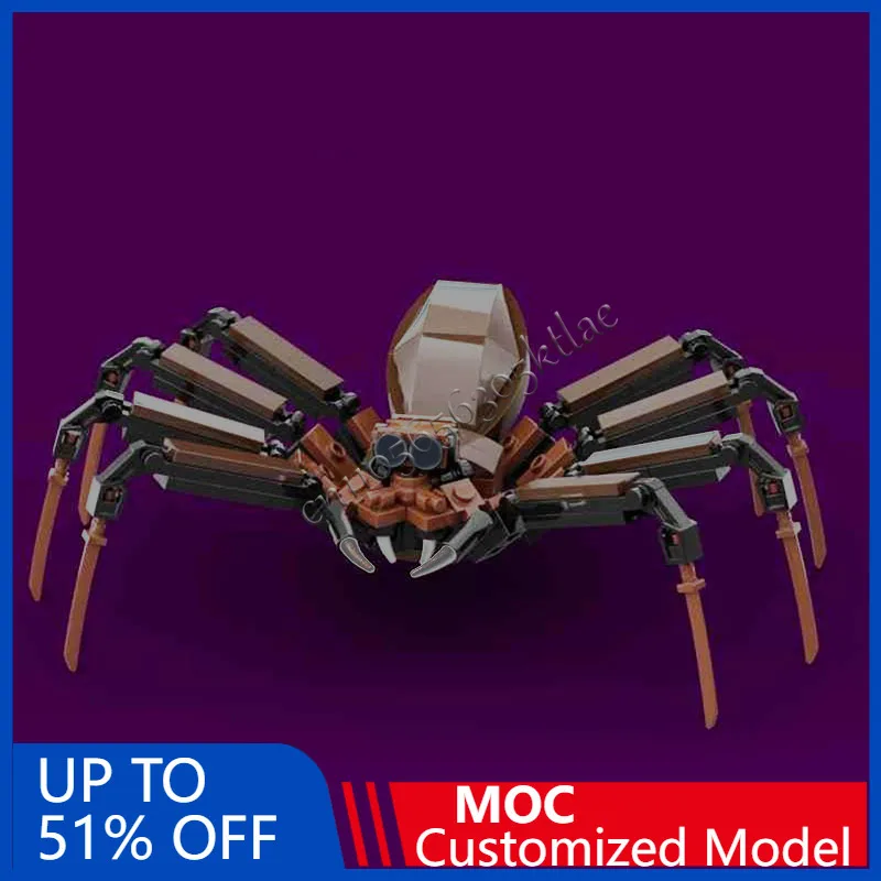 152PCS Personalizza MOC-75950 Modulare Modulare Arachnid Modello di Costruzione FAI DA TE Assemblaggio Creativo Tecnologia di Montaggio Giocattolo Festival Regalo