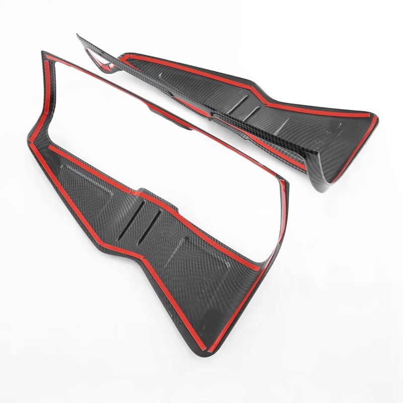 For Isuzu D-MAX DMAX 2021 2022 2023 ABS Carbon Fiber Rear Light Cover Trim Tail Light Lamp Frame Accessories Parts Component