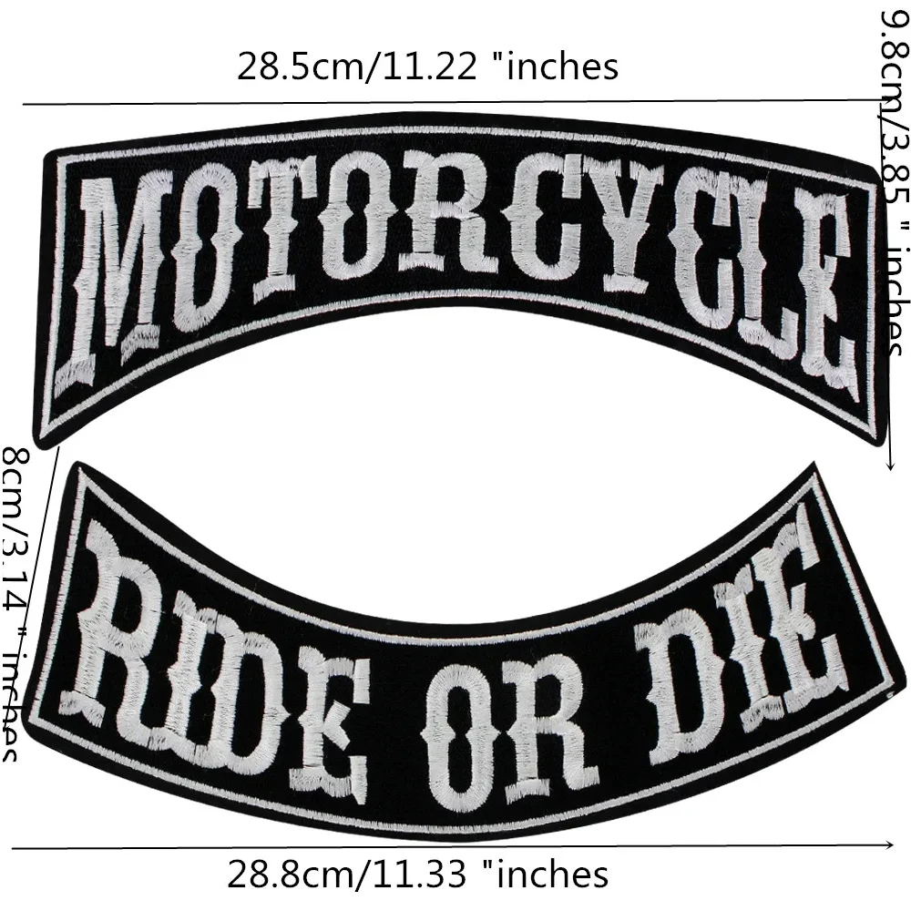 Victory Speed Racing Skull Patch Skeleton Wings Large Embroidered Iron On Applique Skull Motorcycle Jacket Back Badge