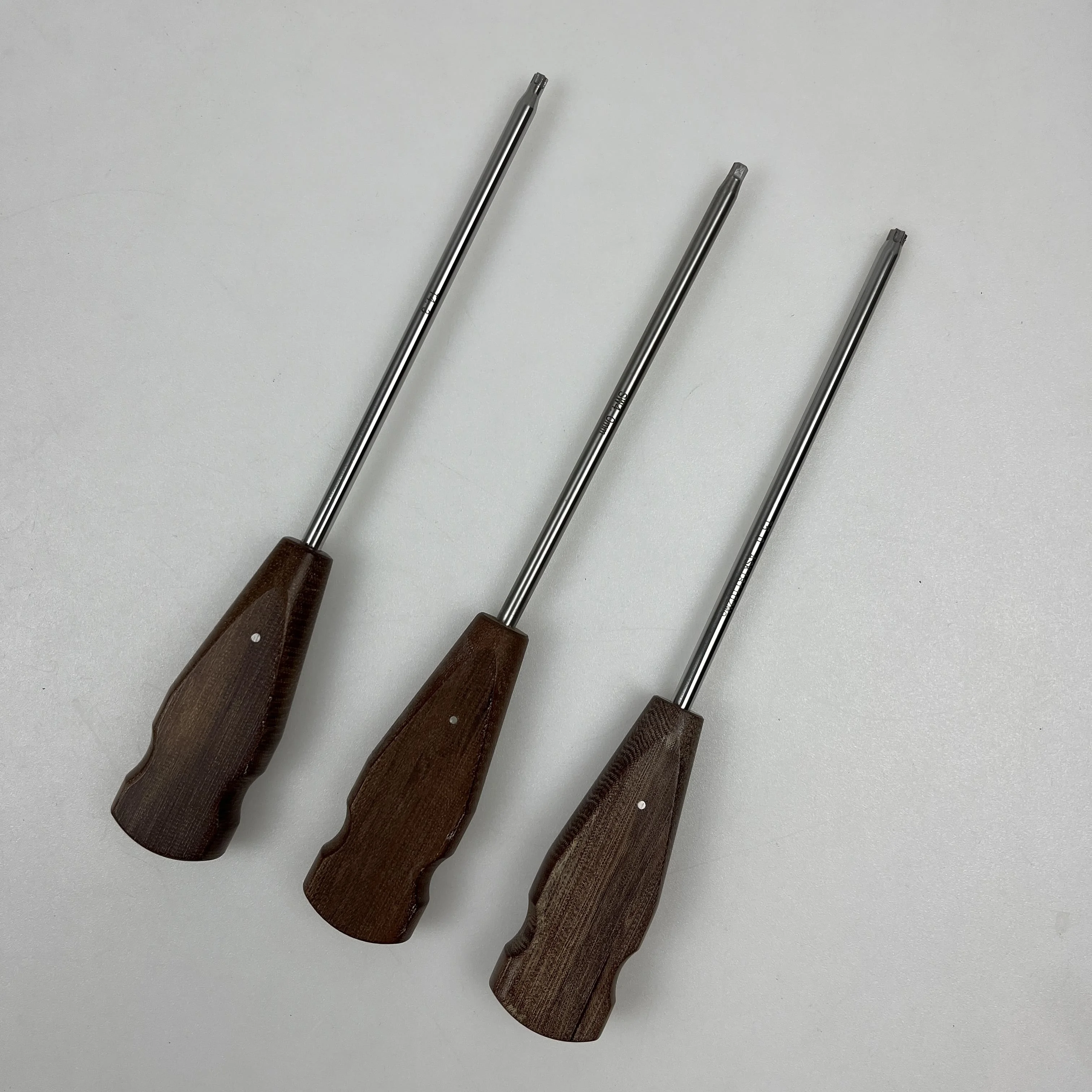 GREATLH Bone Screwdriver Orthopedic Medical Screw Driver Hex Head Wooden Handle Veterinary Orthopedics Instruments pet