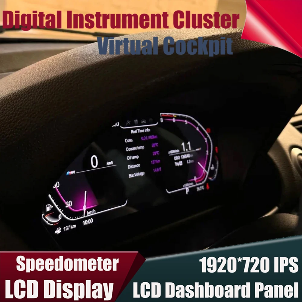 

Display Digital Instrument Gauge Cluster Cockpit 11 Inch For BMW 1 Series E88 E87 E82 E81 2007-2011 Panel Speedometer Dashboard