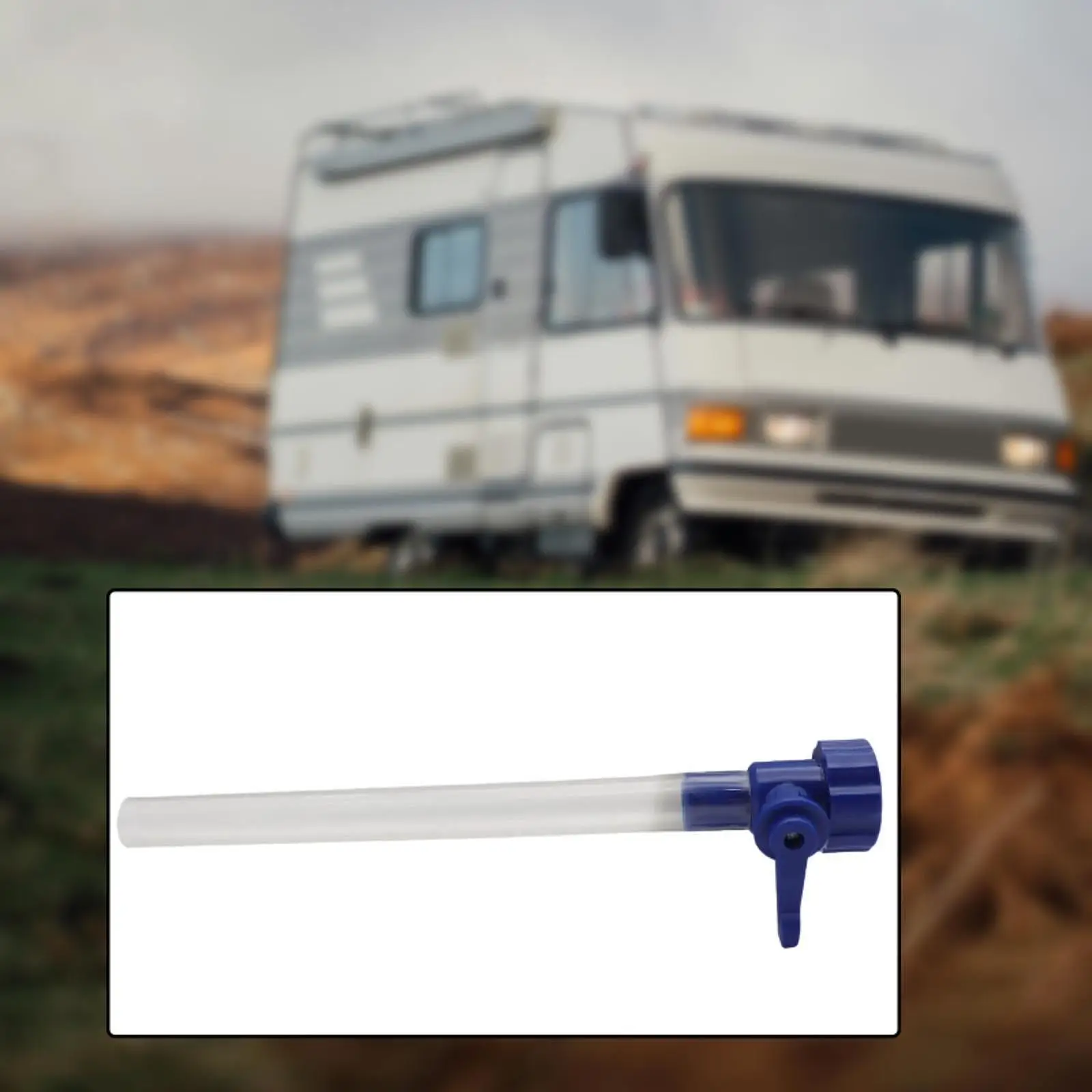 

Efficient RV Water Tank Filler Adapter Easy Fill 5/8 Tube Shutoff Hose Accessory for Outdoor Use