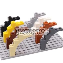 Marumine 15PCS MOC Bricks W. Bow 1x5x4 Arch Trunk Particles Building Blocks Parts 2339 14395 DIY Classic Tree Accessories