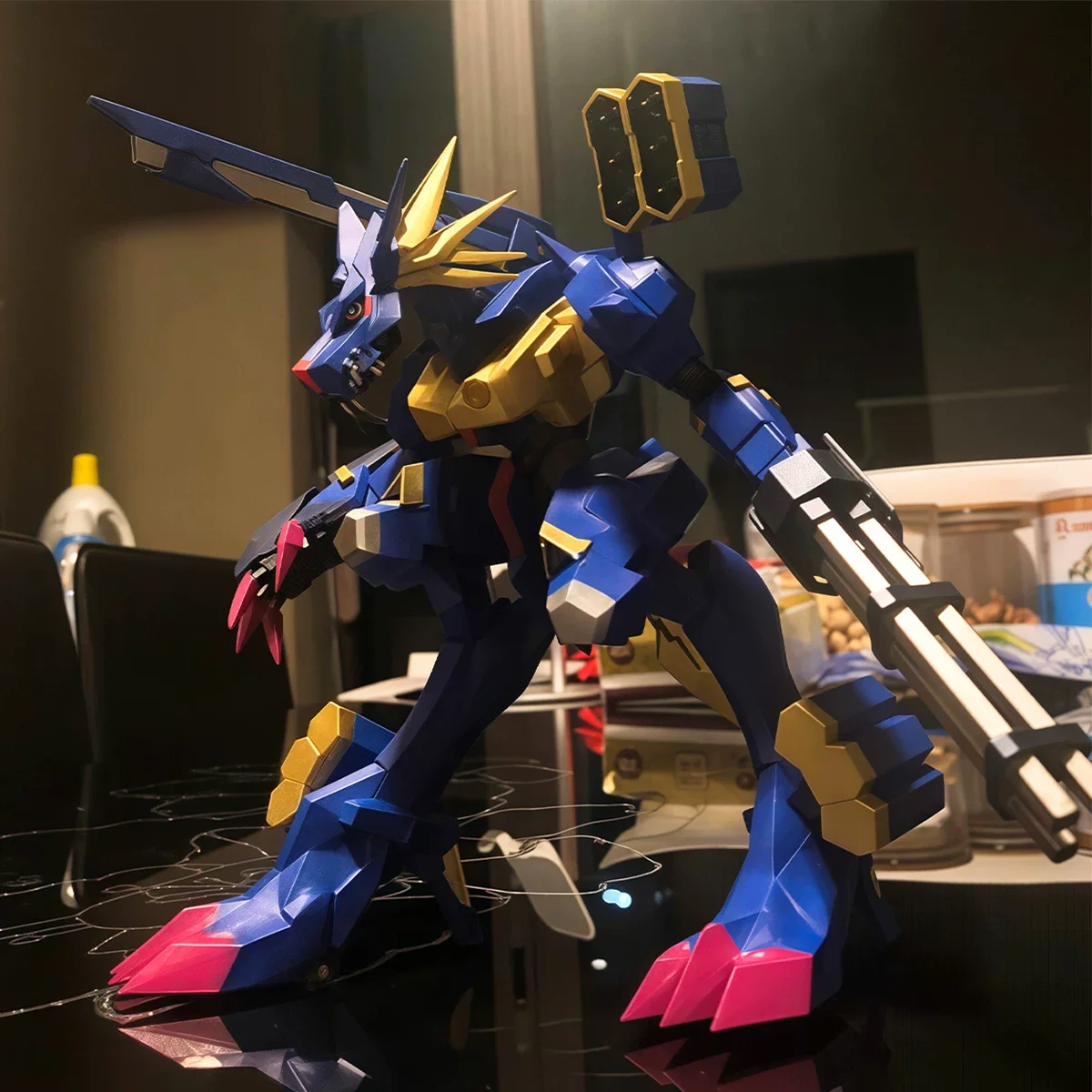 

Модель по индивидуальному заказу, 15 см, металлическая модель Garurumon, игрушки Digimon Adventure Gk, модель для 3D-печати на заказ