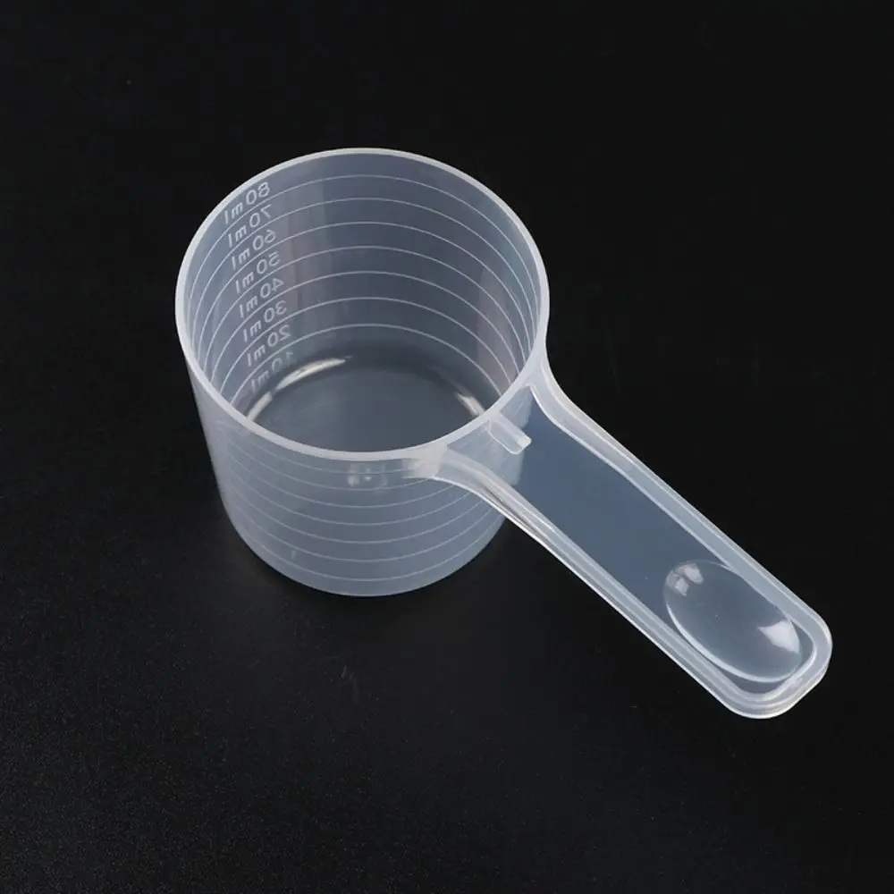 5Pcs/set Flat-bottomed Spoon Coffee Scoop Plastic Measuring Spoon with Scale High Quality Home Kitchen Baking Accessories