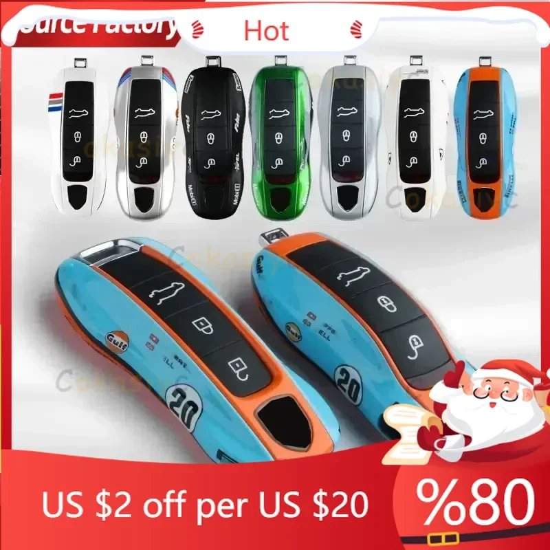 

Внутренние молдинги с несколькими рисунками для Porsche Cayenne 718 MACAN Panamera 911 Macan Boxster Cayman, чехол для дистанционного ключа автомобиля, замена