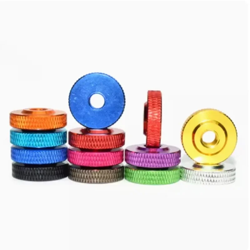 5/10pcs/lot M3 M4 M5 M6 M8 Colourful Knurled Thumb Nut Aluminum Alloy Multicolor For Fpv Rc Model Toys