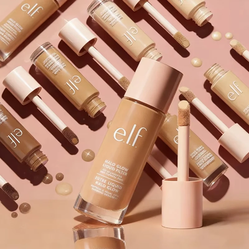 Elf 4 Colors Liquid Foundation Moisturizing Texture Fit Snugly Skin Natural High-end Lasting Oil Control Cover Blemishe Makeup