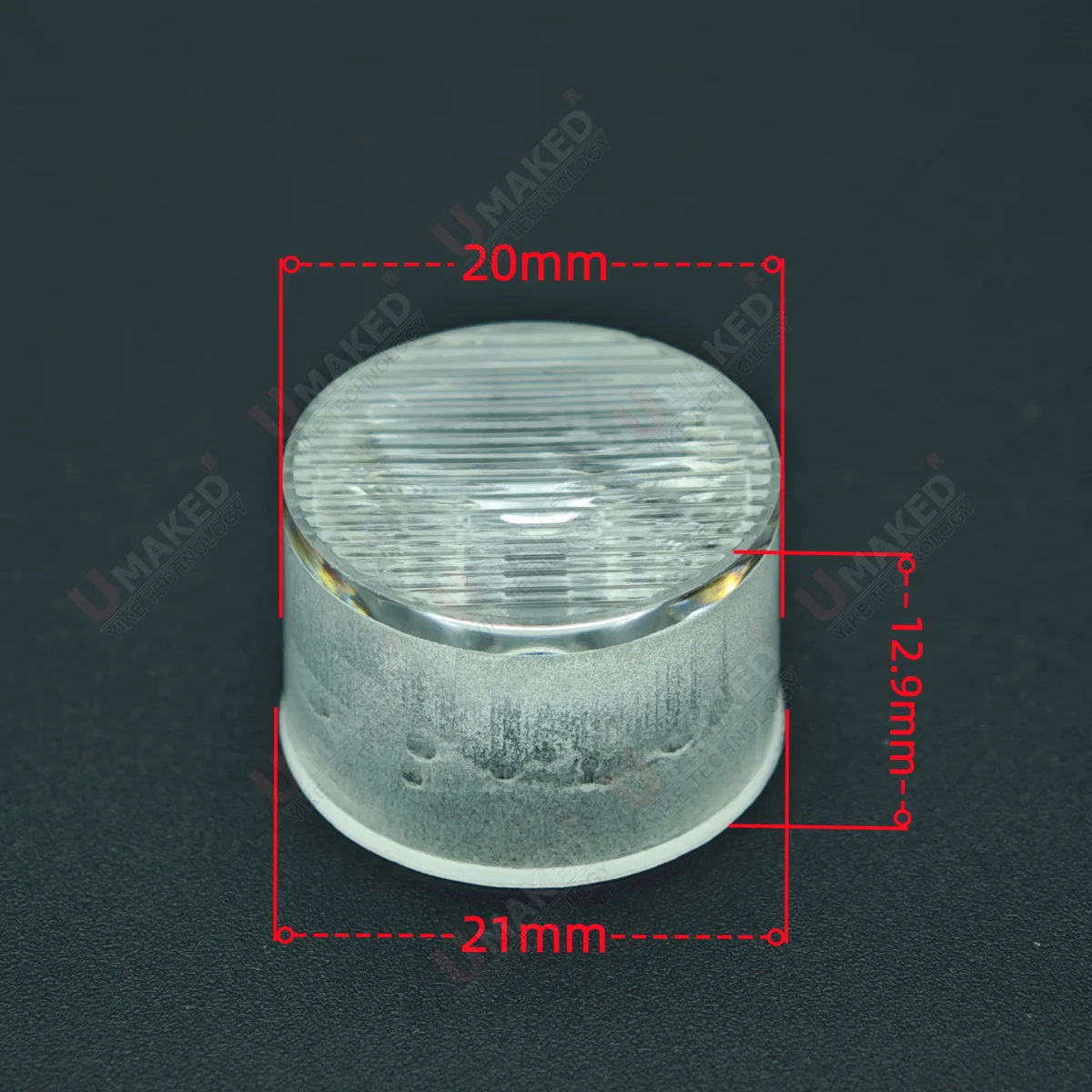 30pcs 20mm Ripple surface led lense for 1/3W chip bead, PC LED Lens Reflector Collimator For 1W 3W 5W LED Light Lamp Bulb diy