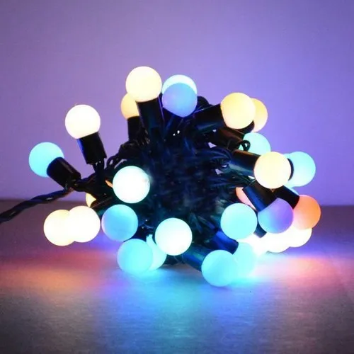 Pandoli Mixed Color 50 Bulb Christmas Ball Led Light 4.5 Meters