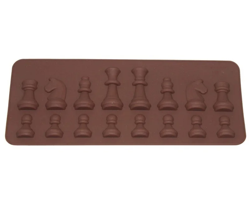 Molde De Silicone De Xadrez Nacional, Ferramentas De Cozimento De Chocolate, Moldes De Bolo Antiaderente, Moldes De Geléia De Doces, Gadgets De Cozinha