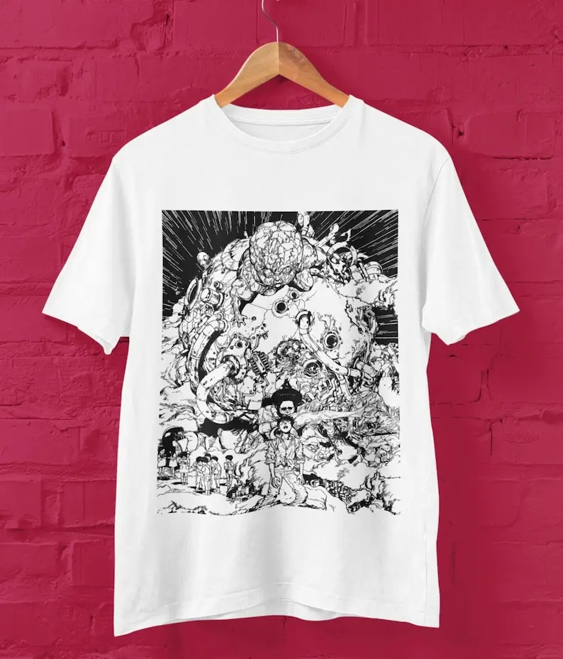 

Akira Rare Anime Artwork T-Shirt, Japanese Animation Movie, Crewneck Tee shirt Gift for Cool Geeks & Nerds, For Men and Women