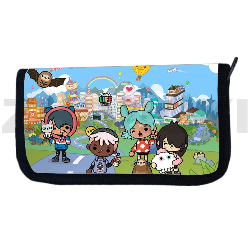 New Toca Life World Game Wallets Teenager Money Purse and Handbags Organizer Bag 3D Anime Toca Boca Wallets Women Purses