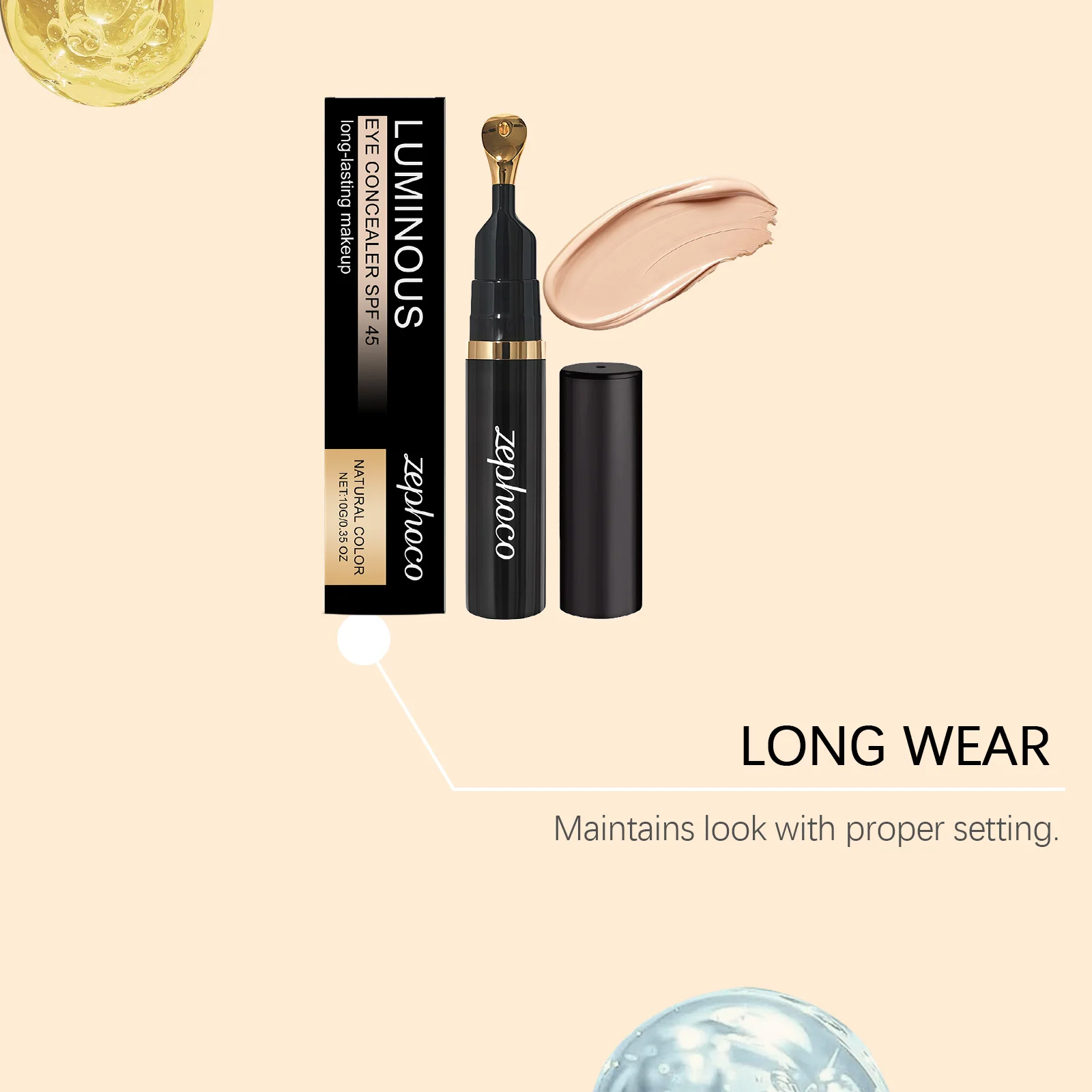 目の下のクマをカバーするアイコンシーラー シミ ニキビ フルカバー 溝の修復 アイメイクアップ フェイス化粧品