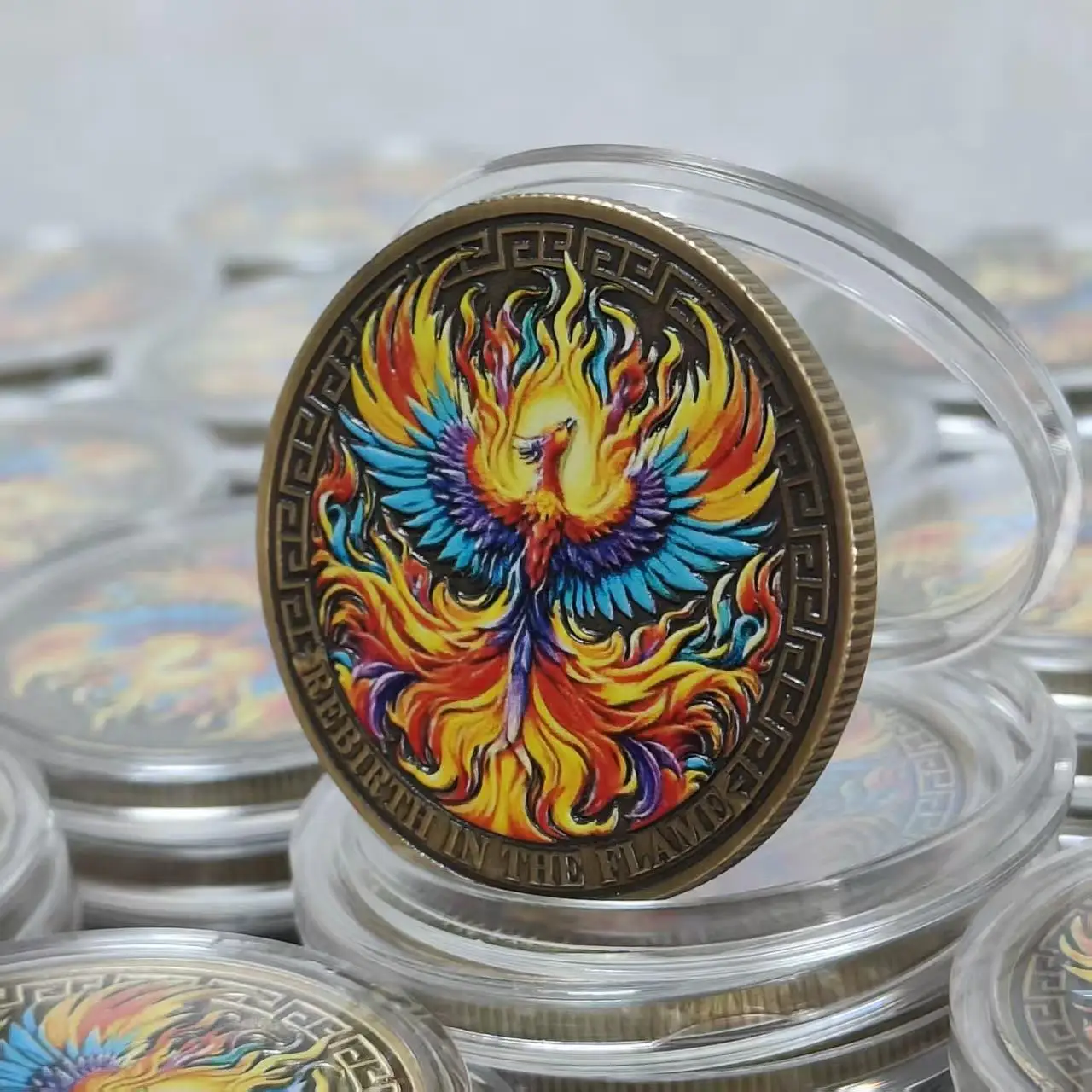 1pcs Phoenix Commemorative Coin - Collectible Replica Medal, Unique Gift for Friends & Family