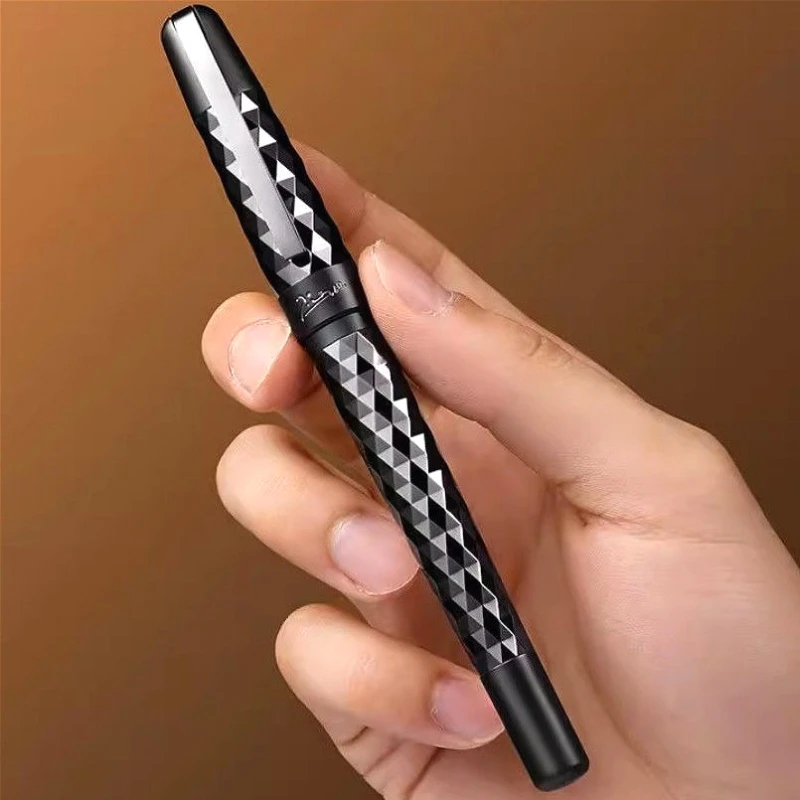 Picasso 86 Diamond Cut Design Fountain Pen 14K Gold F 0.5mm Pen Gift Box Upscale Business Meeting Office Stationery Writing Gift