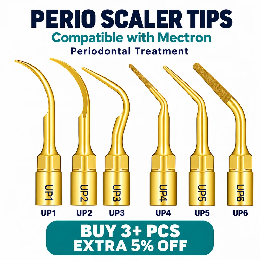 Dental Ultrasonic Perio Treatment For Mectron Refine Scaler Handpiece Tip Scaling Tips UP1 UP2 UP3 UP4 UP5 UP6 UP7 UP8 UP9