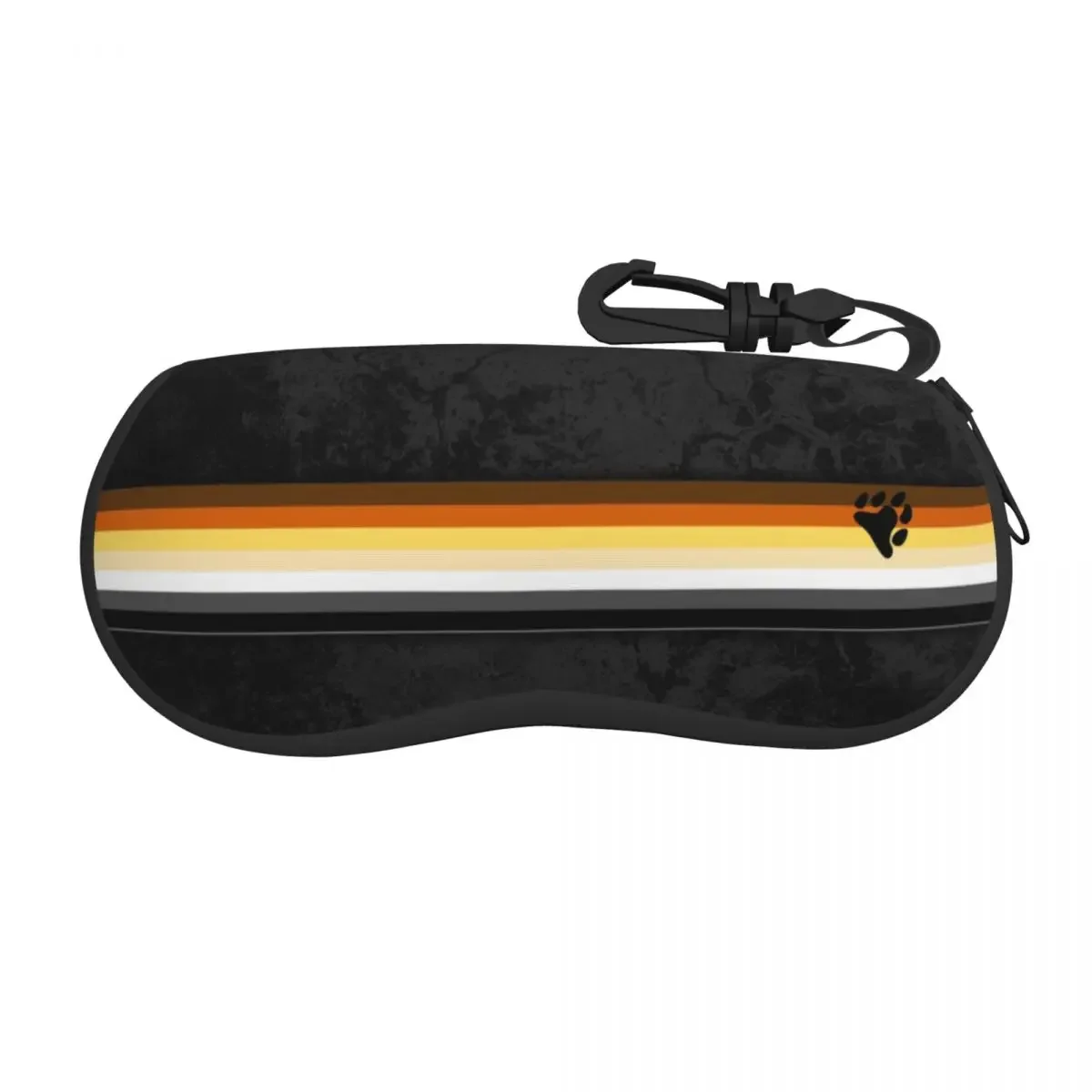 Distressed Gay Bear Pride Flag Stripe Eyeglass Glasses Case Women Men Soft LGBT GLBT Lesbian Sunglasses Protective Pouch