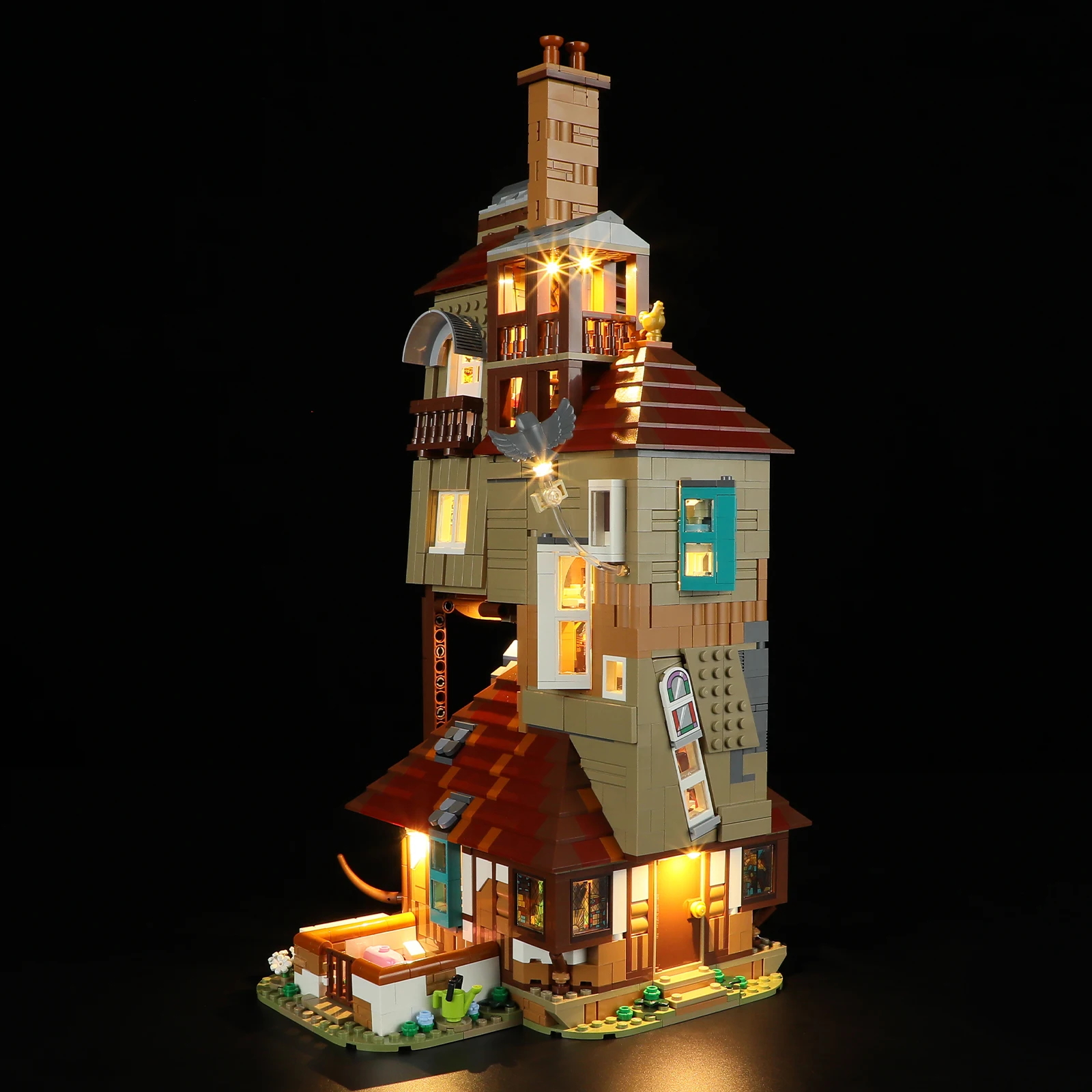 HPROSPER LED Light (No Model) For LEGO 76437 The Burrow – Collectors' Edition Light Up your Building Blocks With Battery box