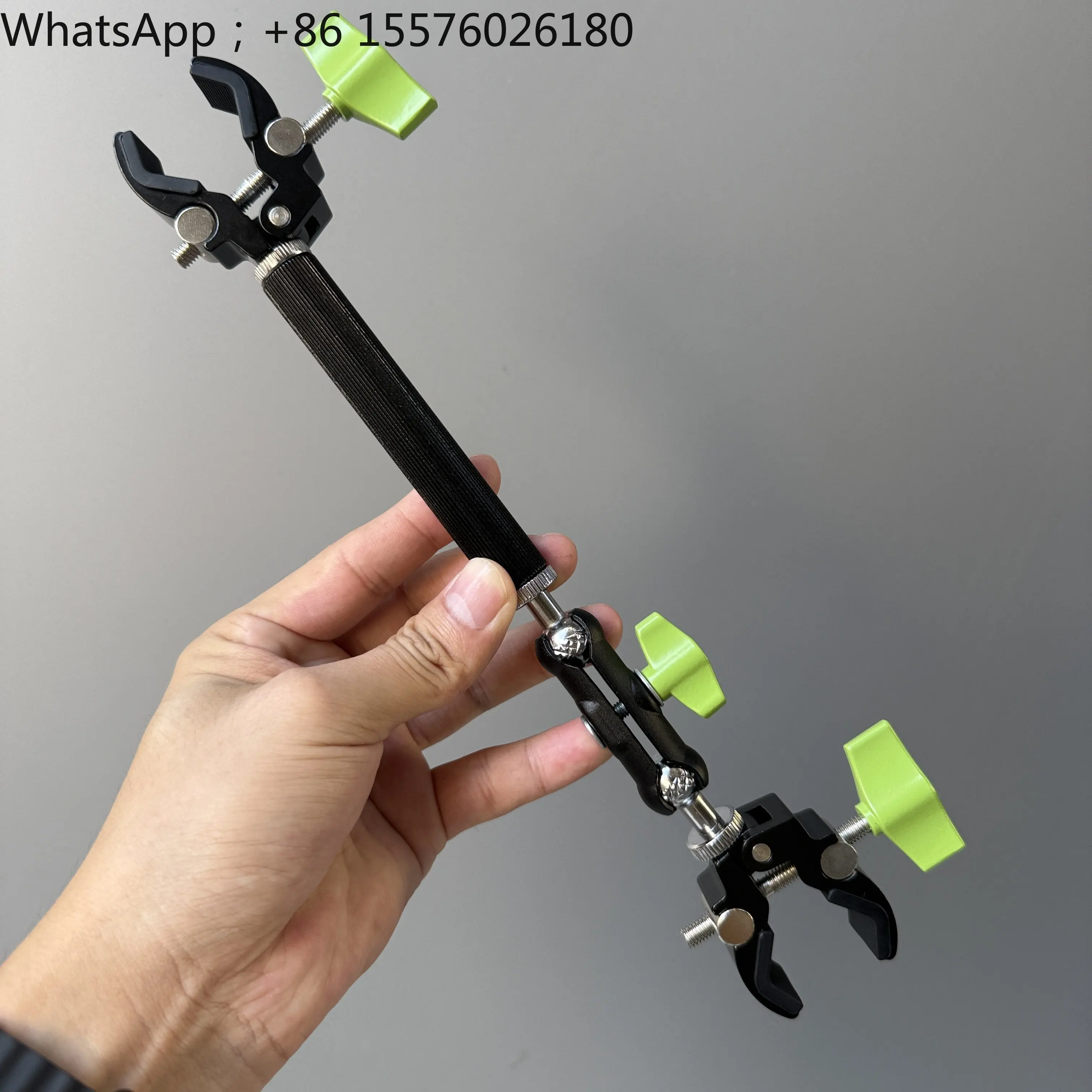 Double-ended Metal Pliers 360 Metal Pea Bicycle Handle Selfie Stick Shooting Prop Fixed Microphone Holder