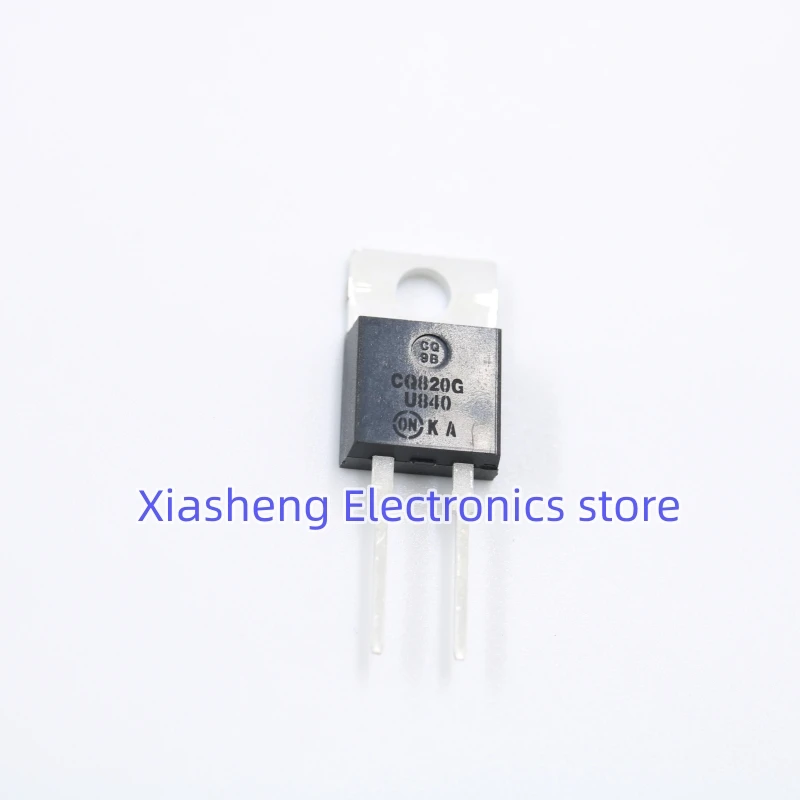 100% New and Original 10Pcs U840 MUR840 TO-220-2 8A 400V Fast Recovery Power Diode Good Quality