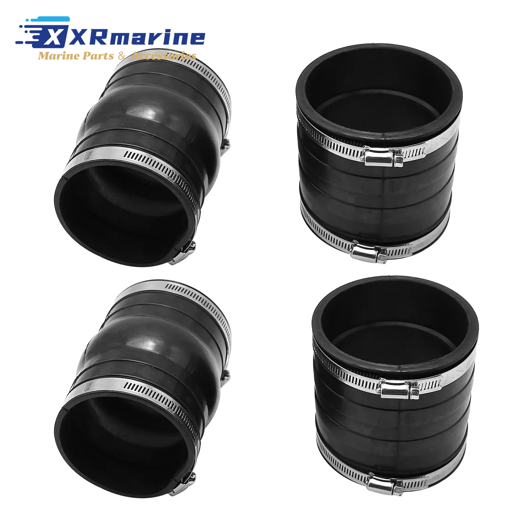 2 Pcs Exhaust Hose Bellows 3852696 3852741 for Volvo Penta V6 V8 4.3L 5.0L 5.7L 5.8L 7.4L 8.1L Motor 3863450 18-2779 18-2780 view 5