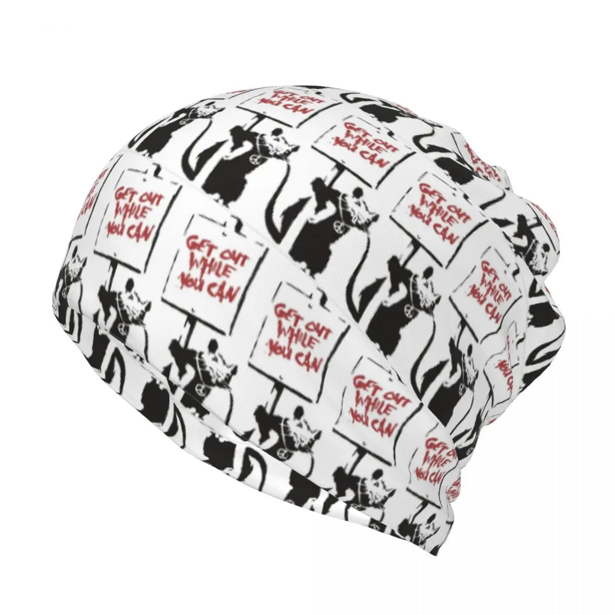 Get Out While You Can Banksy Graffiti Bandana Halstuch Multifunktions-Fahrradschal Mütze Unisex Erwachsene