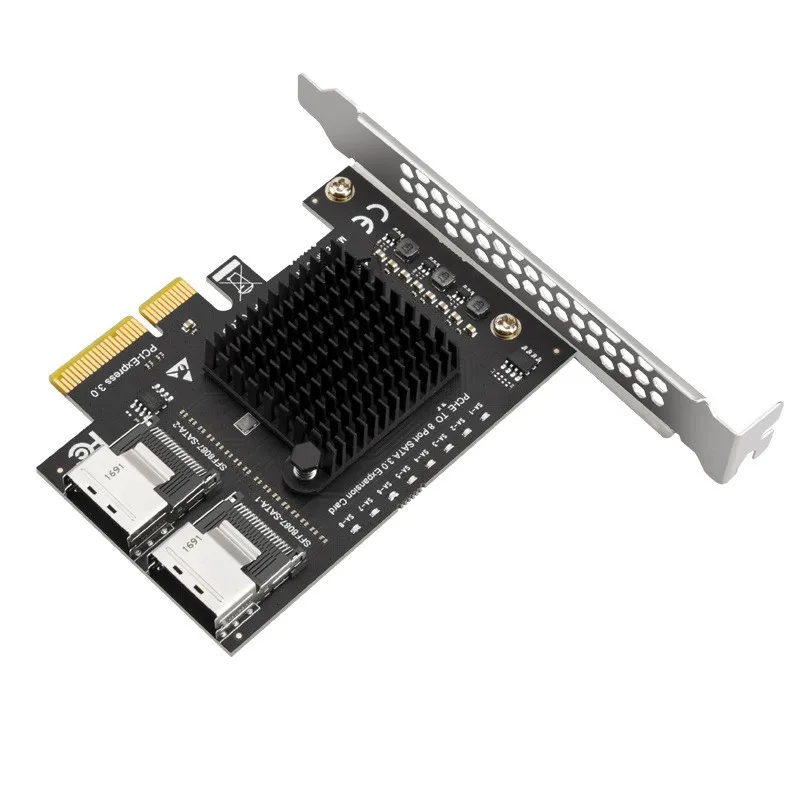 PCI-E To 8 Port Adapter Card 8 Disks Mini SAS/SATA3.0 Hard Disk Expansion Card 6G SFF-8087 Hard Disk Card