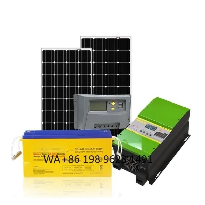 1000W Monocrystalline Solar Panels Off Grid Complete System Pure Sine Wave Inverter 3-Year Warranty