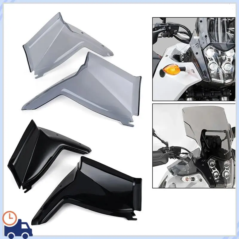 

Durable Motorcycle Side Handle Wind Shield Windshield For YAMAHA Tenere 700 Wind Deflector Black