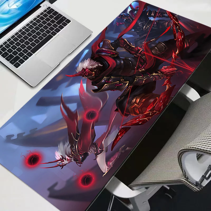 Gaming Mouse Pad League of Legends Varus Custom Home Computer Keyboard Pad Desk Mat Laptop Soft Anti-slip Table Mat XXL Mousepad