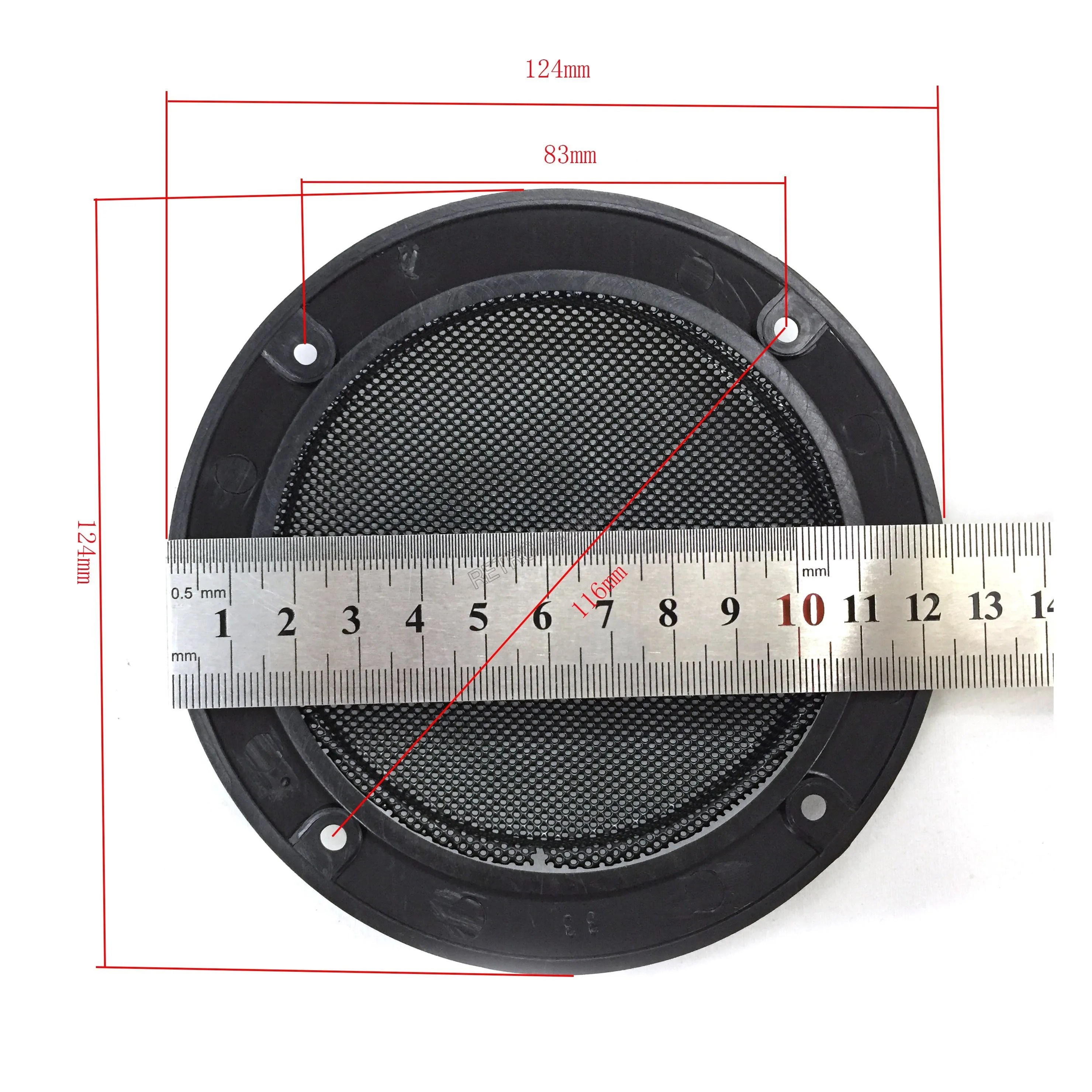 1 pcs Square 4 inch Speaker net Loudspeaker grill arcade game machine accessories cabinet parts for 110mm 8ohm 5W speaker