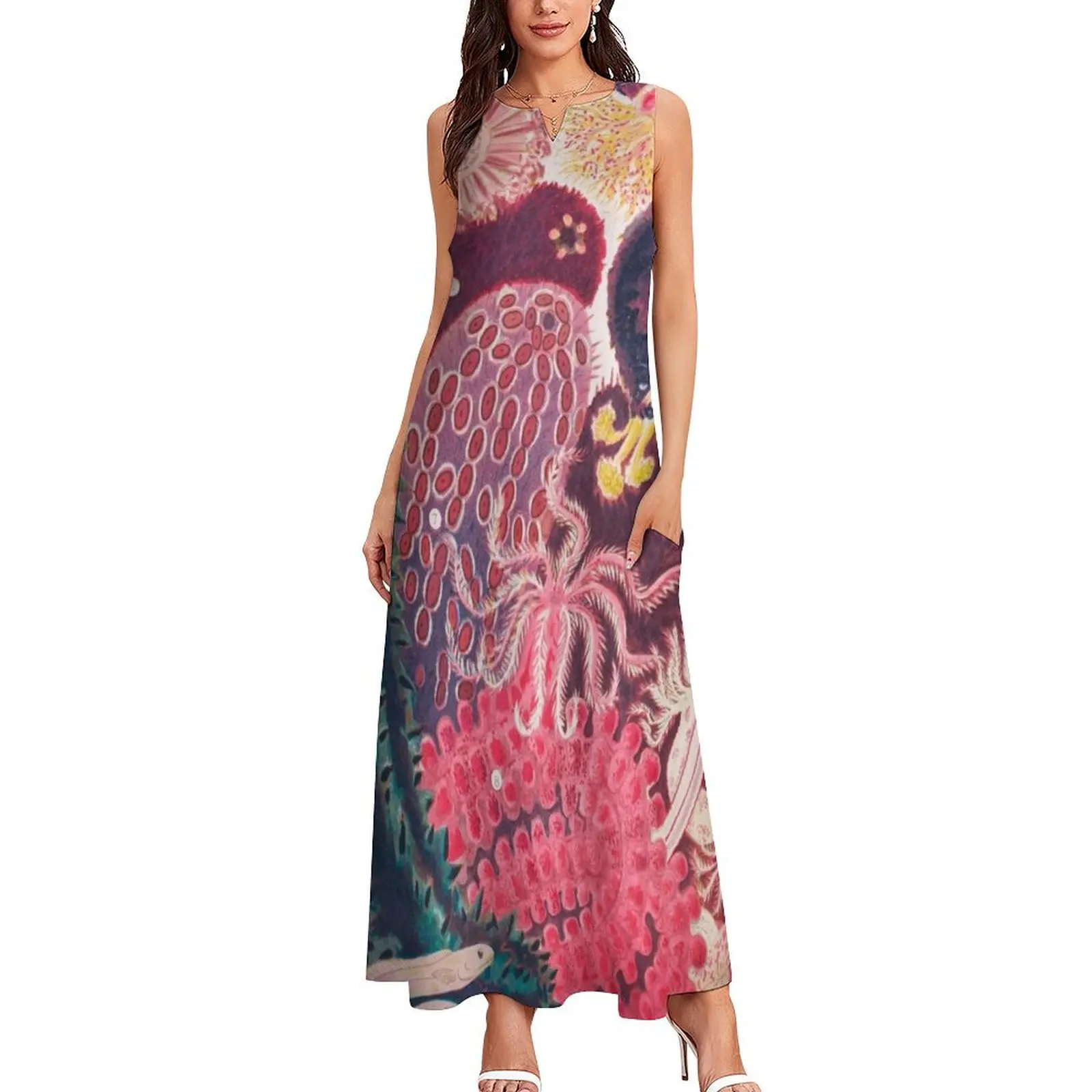 Sea Cucumber Trepang Vintage Sea life Illustration Long Dress african dresses for woman dresses korean style prom dress