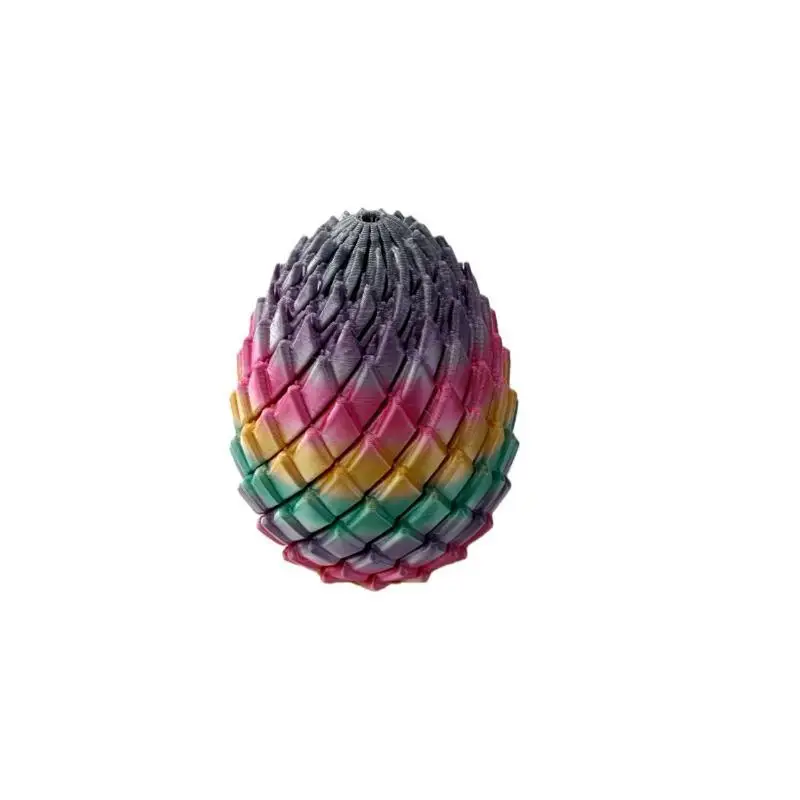 3D Printed Twisty Fidget Egg Lightweight Sensory Toy Quiet Stress Relief Desk Toy for Home Office Travel Easter Favors