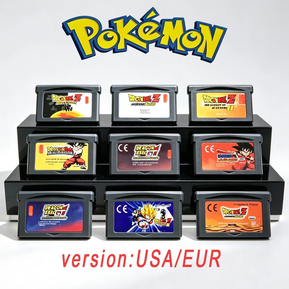 9 Styles GBA Game Cartridge Cards Dragon Ball Z GT EUR & USA Version For GBA GBA SP DS NDSL Lite Vintage Game Collection Gift