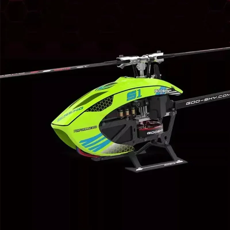 Goosky-S1 BNF 6ch 3D Stunt RC Helicóptero, Duplo Motor Brushless, Motor de acionamento direto, Flybarless, Avião Brinquedos, Presentes