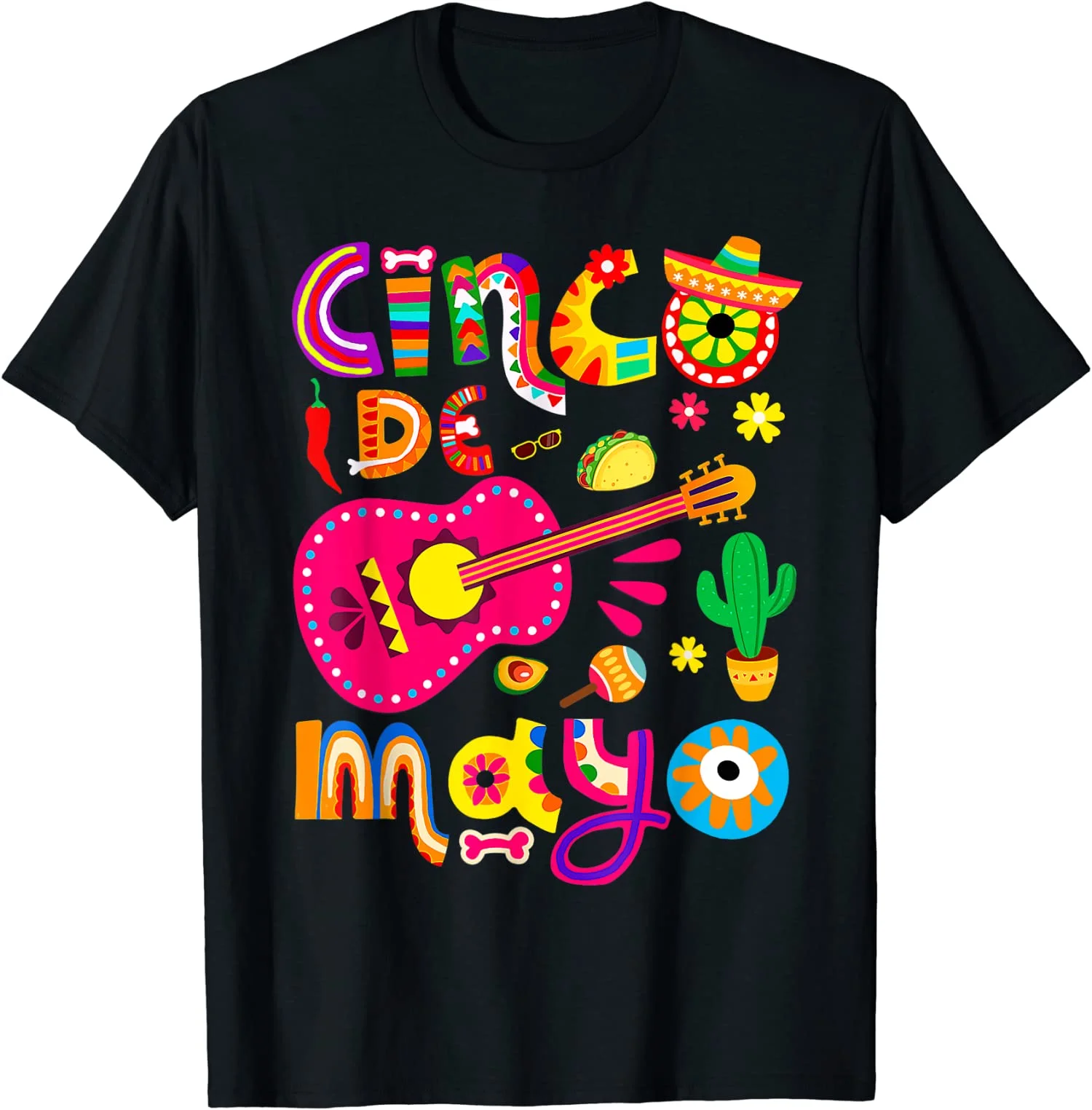 Cinco De Mayo Lets Fiesta Squad 5 De Mayo Gift Music Unisex T-Shirt