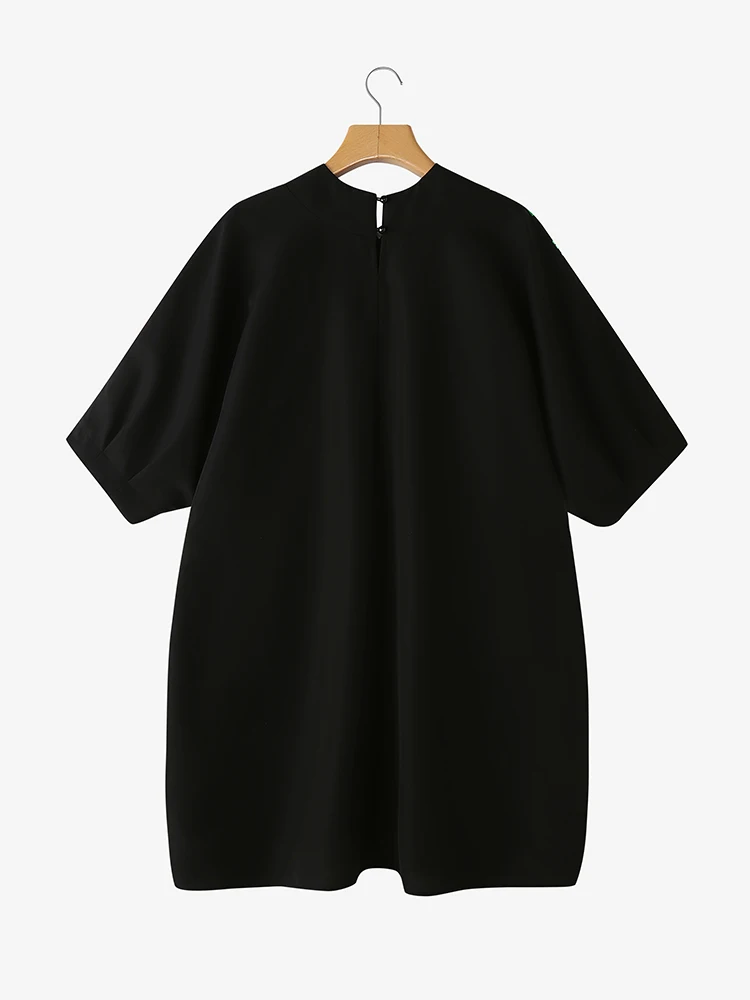 فوندا حجم كبير فساتين صغيرة 5XL المرأة البوهيمي طباعة 3/4 كم الخامس الرقبة عادية فضفاض حفلة Vestidos عطلة الخريف موضة رداء #2