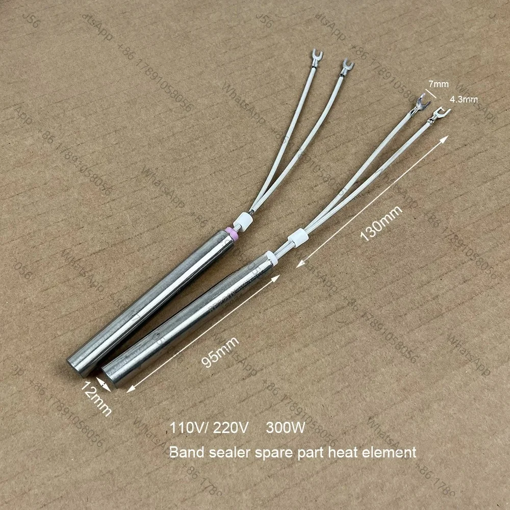 900/770/980  Band Sealer Heater Tube,Continuous Sealing Machine Heating pipe Heat Source/Heat Element,RP110V/220V 300W